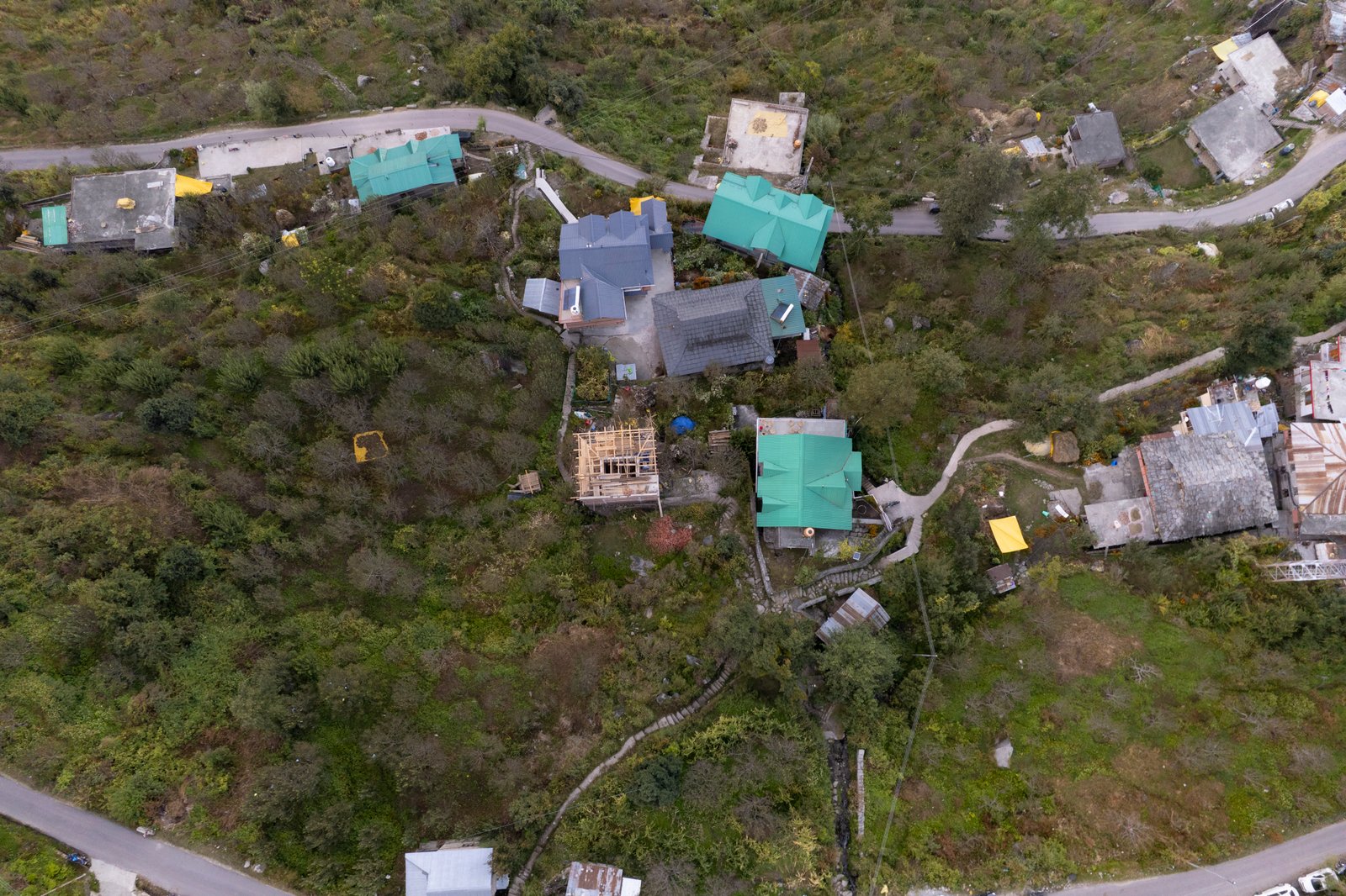 Apple orchards surrounding chalet